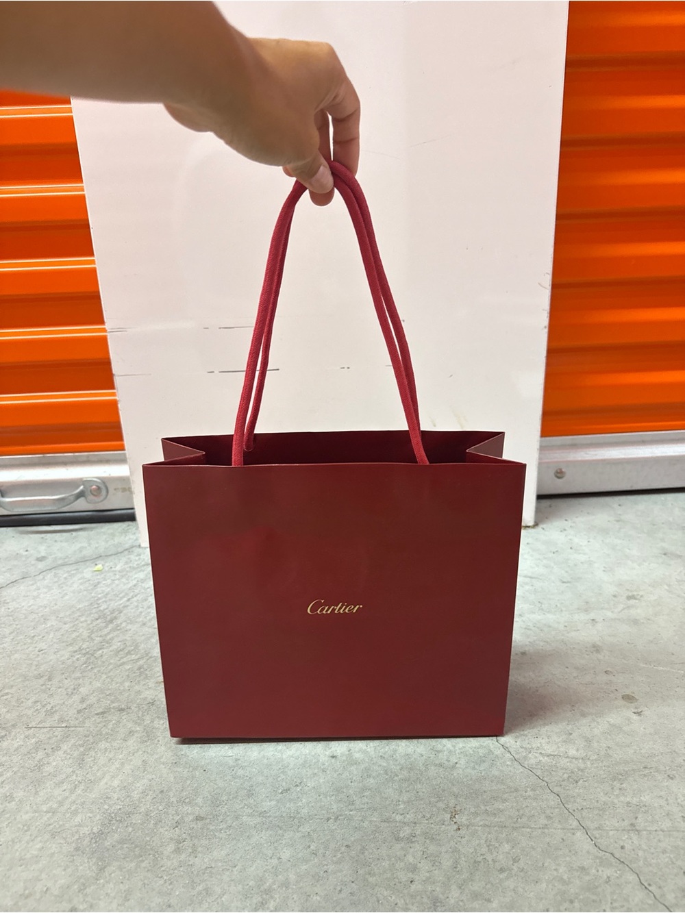 Cartier Authentic Luxury Shopping Gift Bag – Burgundy Red